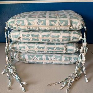 4 Mainstays Sand Dollar Rectangle Outdoor Seat Cushions Set